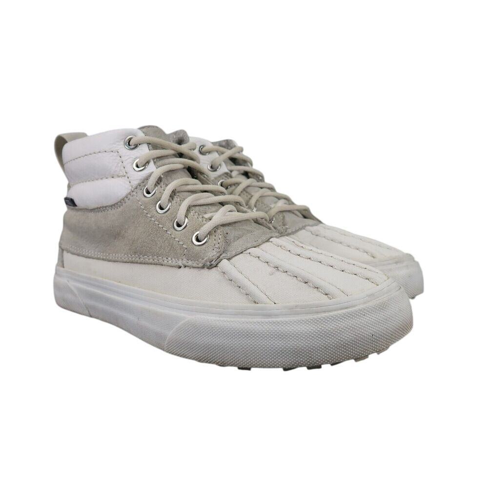 Vans Shoes Womens 7.5 Sneakers Sk8 Hi Del Pato Scotchgard Winter Lifestyle White